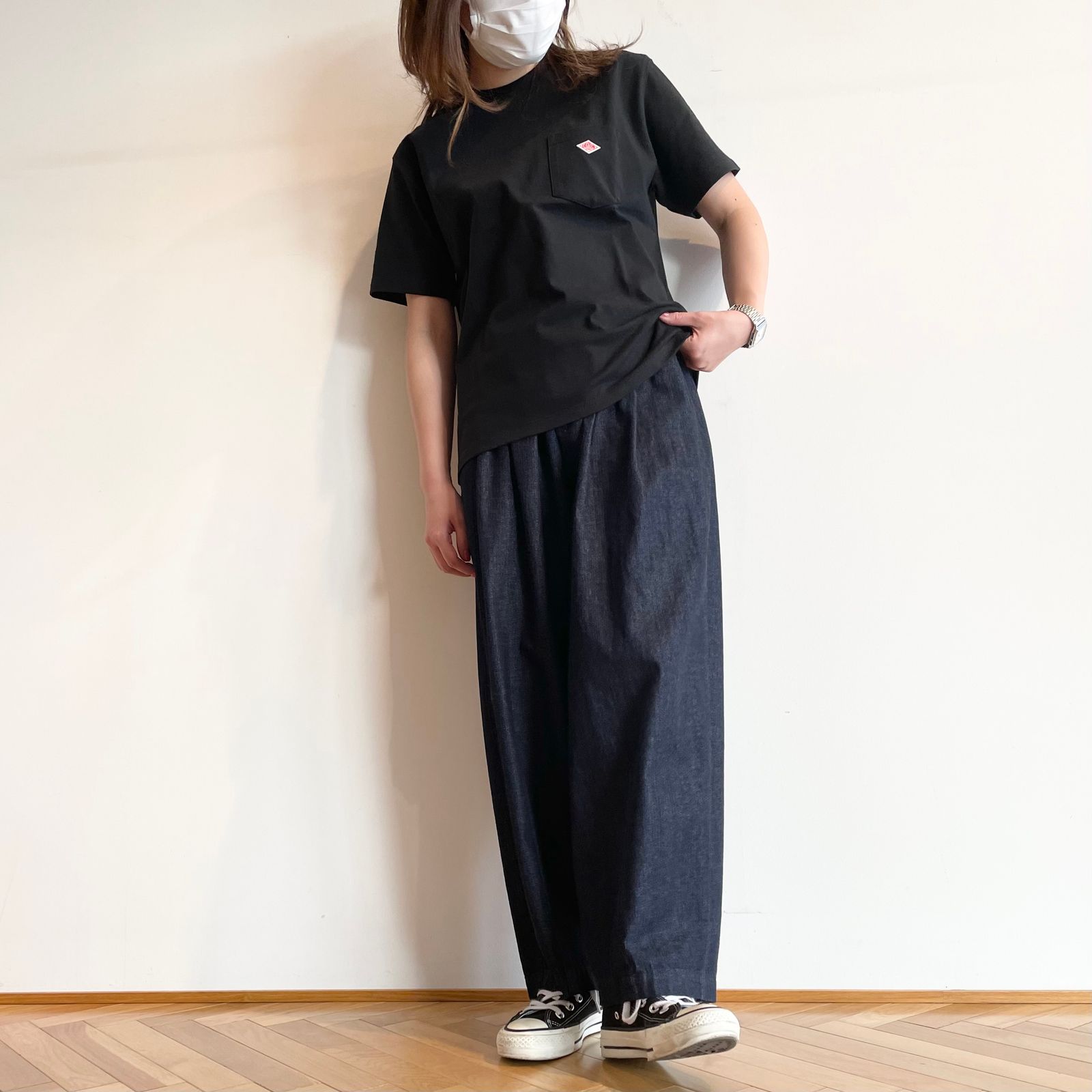 クルーネックポケットTシャツ