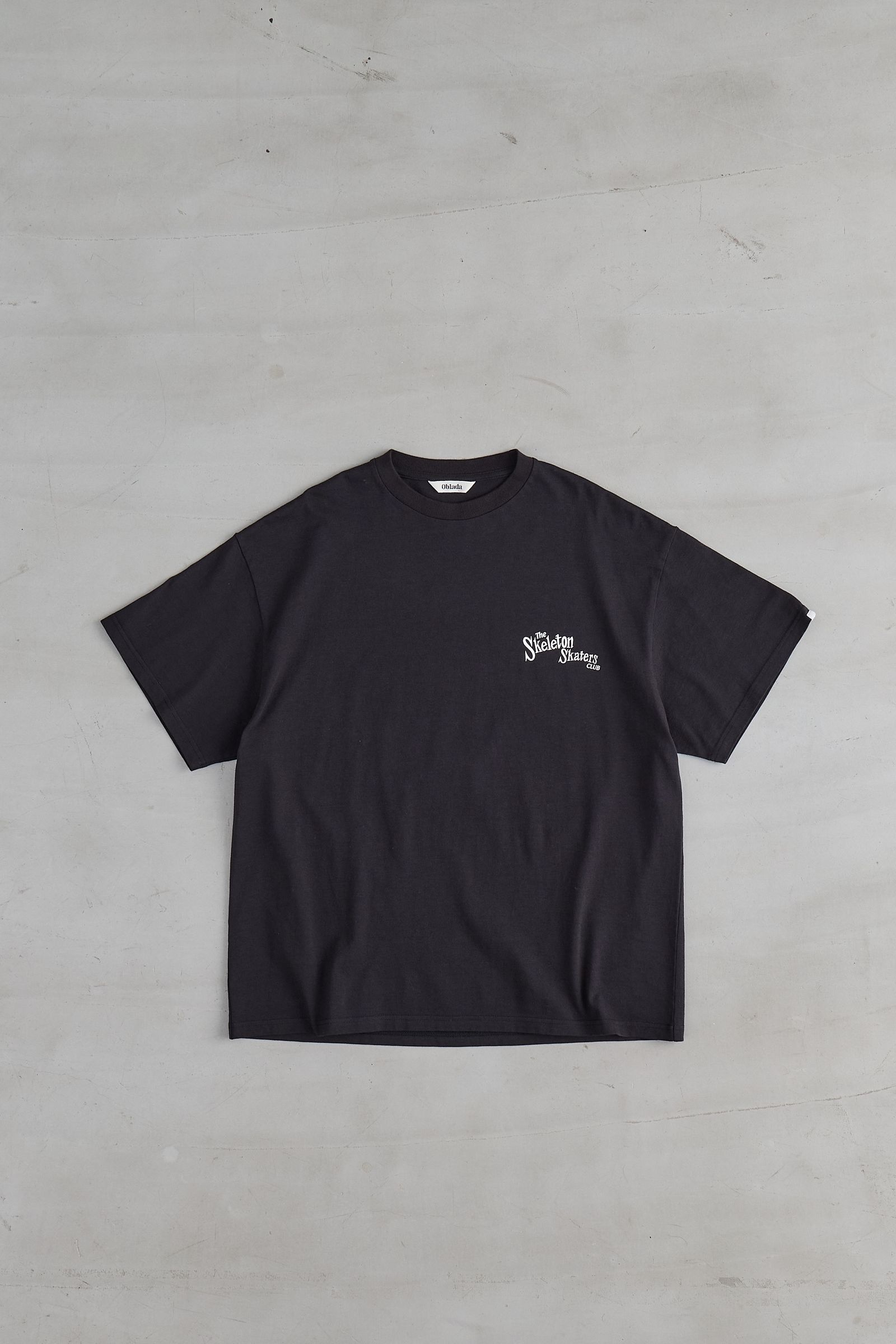 SKELETON TEE / バックプリントTシャツ / ブラック