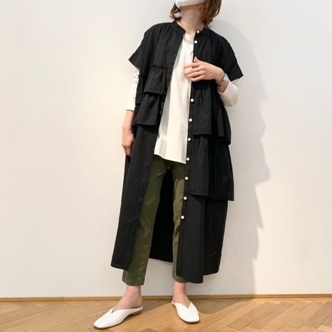 様々なコーディネートが楽しめるdahl'iaのシャツワンピース