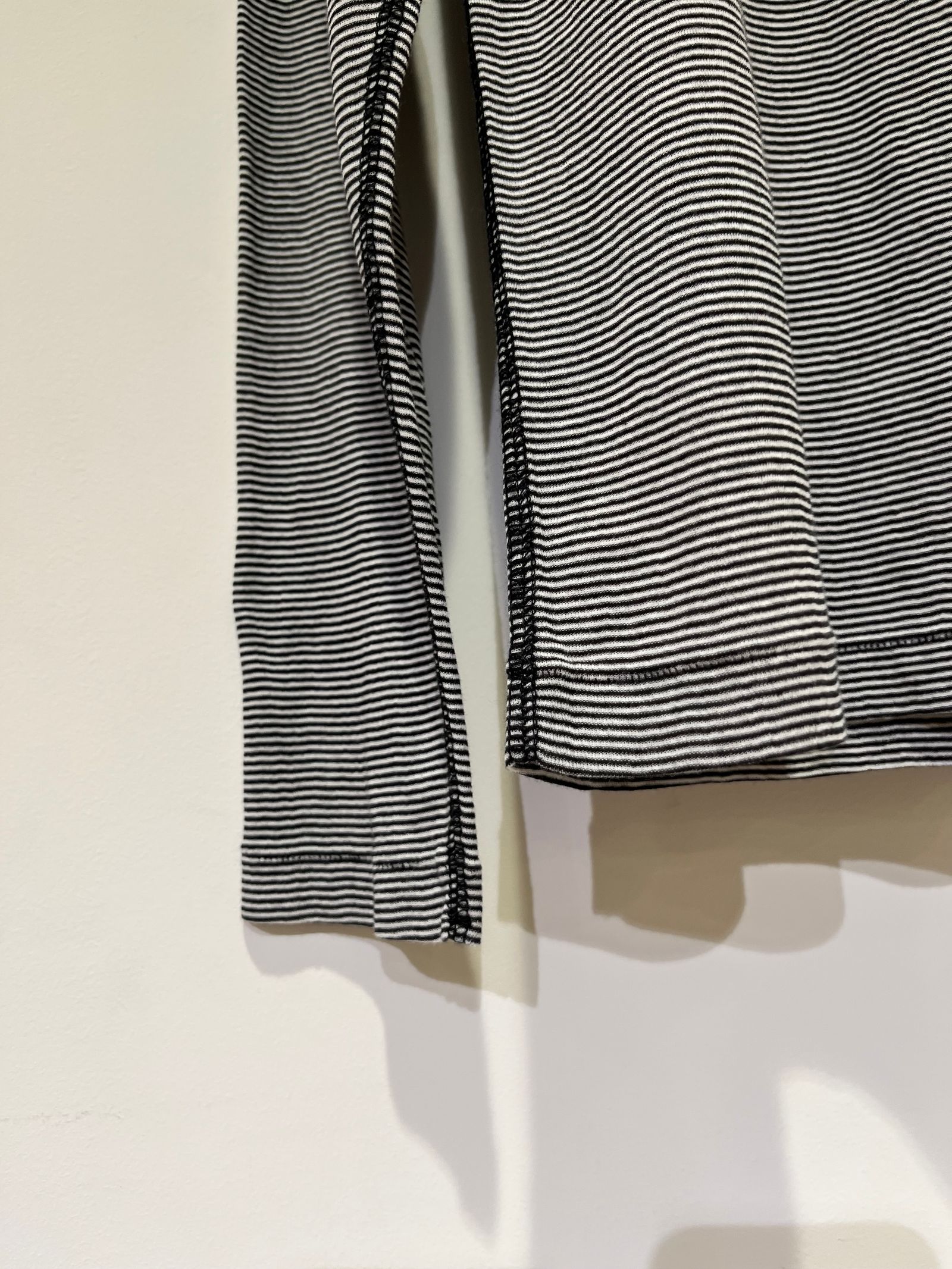 SHEER LONG SLEEVE TEE / シアーロンT / ブラック / ボーダー