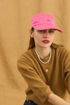 OBLADA CAP / ロゴ刺しゅうキャップ / ピンク