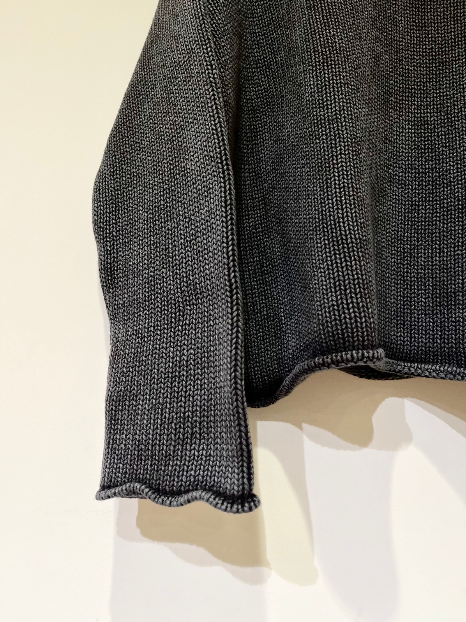 【ラスト1点】 Lamis Boatneck Sweater / コットンニット / ブラック