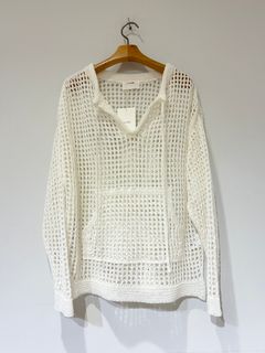 メッシュニットプルオーバー / オフホワイト