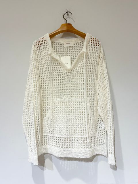 メッシュニットプルオーバー / オフホワイト