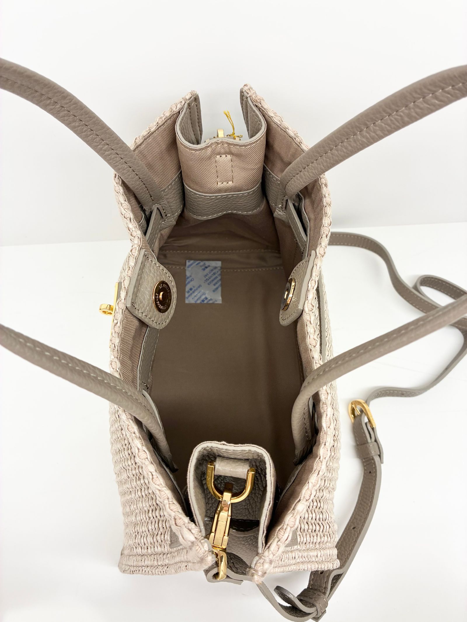 SANDRO / ベルト付きかごバッグ / ベージュ