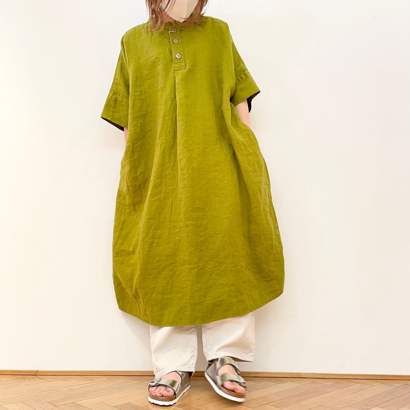 D.M.G.のさらっとした2wayリネンワンピース