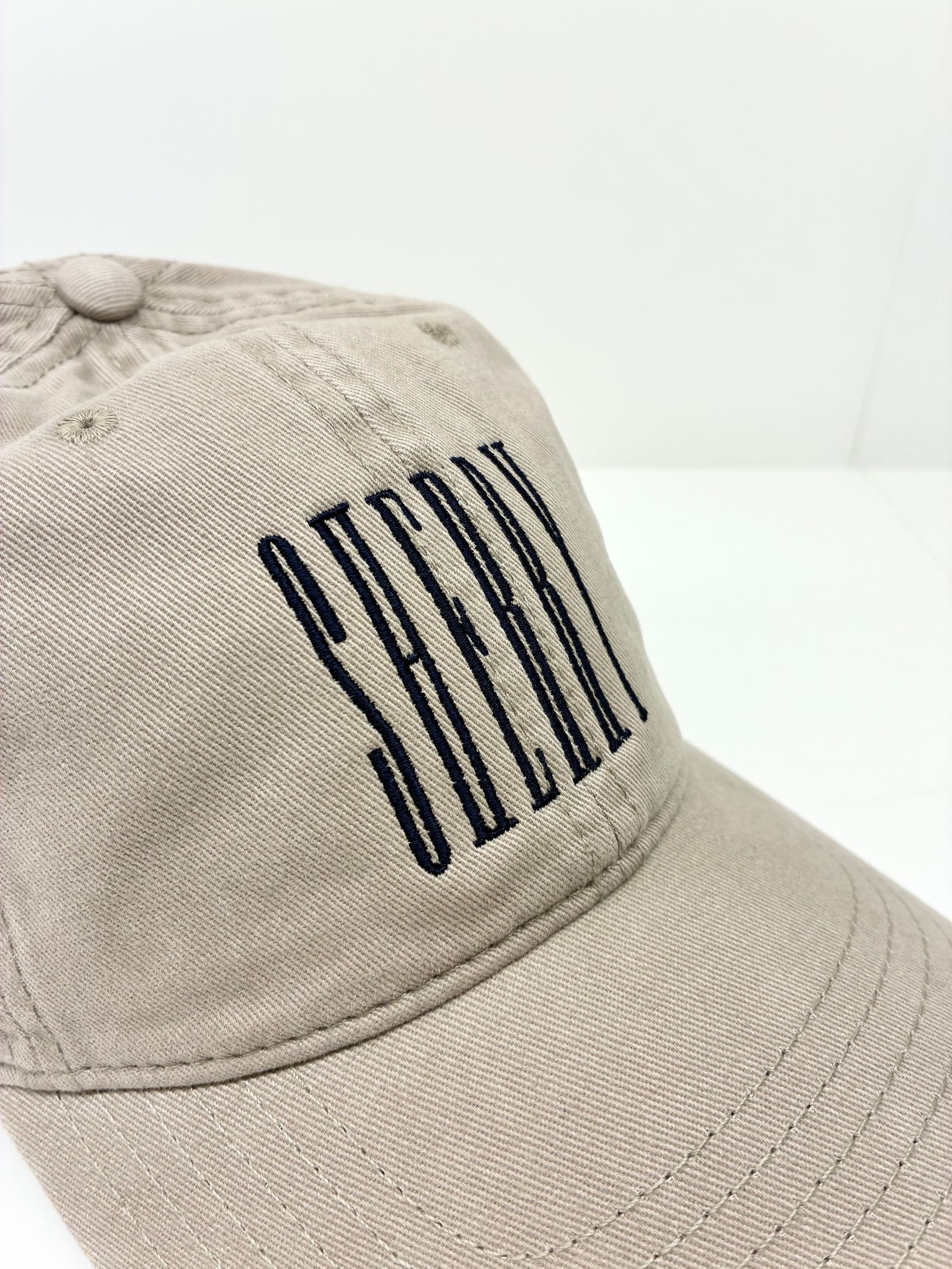 Sherry Rose Cap / 刺繍ロゴキャップ / ベージュ