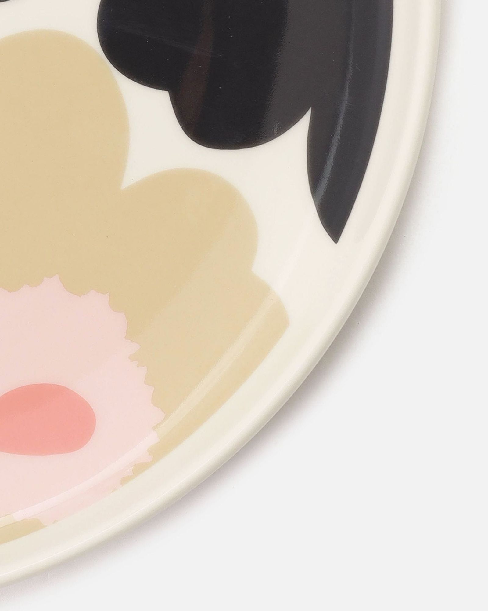 Unikko プレート 20cm / 大皿 / チャコールグレー / ピンク / ベージュ