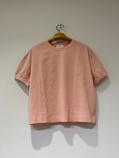 デミリー / Tシャツ / オーガニックコットン / パフスリーブ / ピンク
