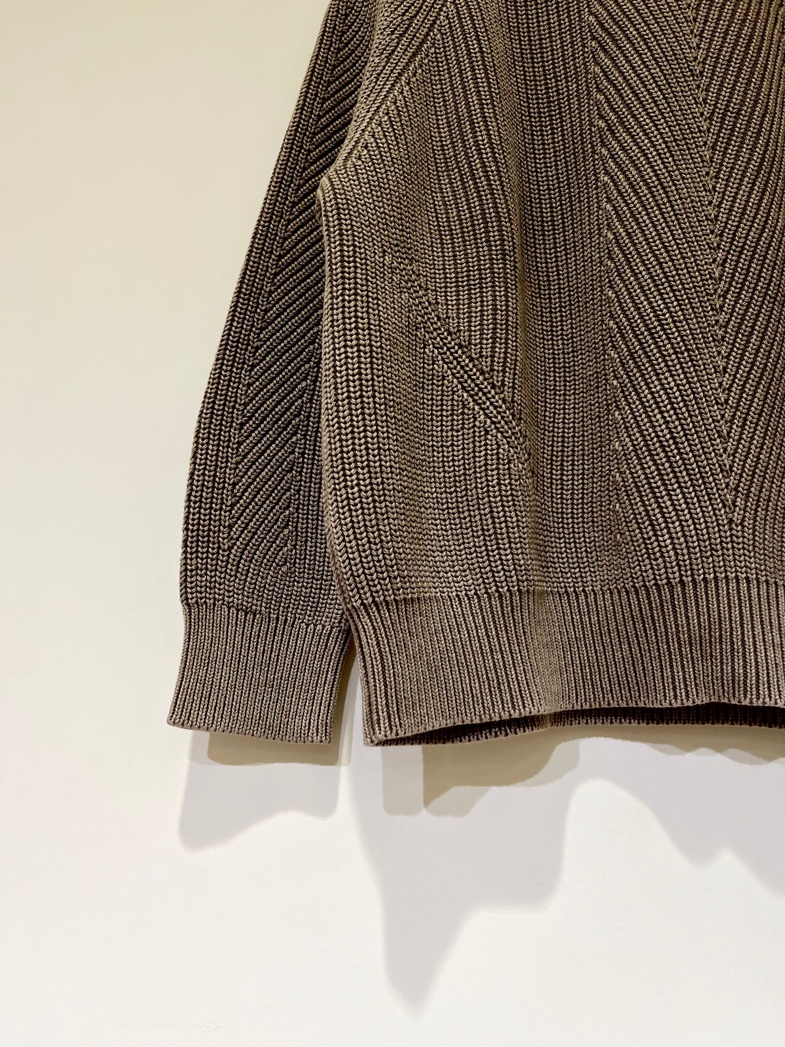 Chelsea Washed Cotton Sweater / コットンニット / ベージュ