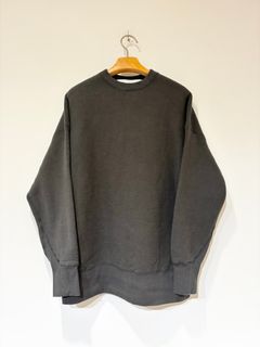 ダウニーウラケプルオーバーuni / 裏起毛オーバーサイズスウェット / チャコールグレー