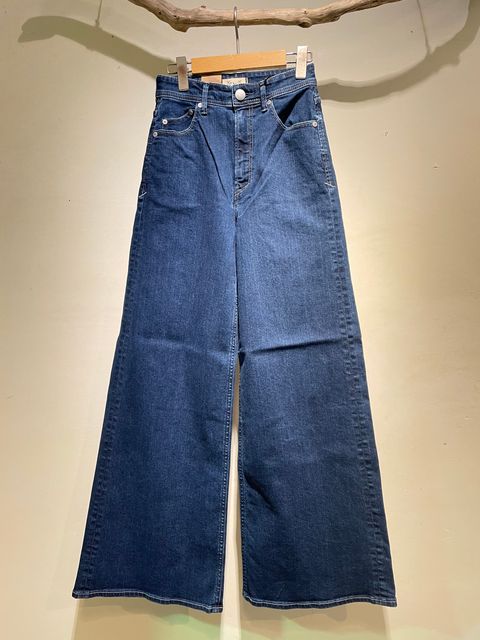 ワイドフレアデニム / ブルー