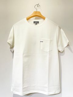 刺繍入りポケットTシャツ / ワンポイントポケットTシャツ / ホワイト