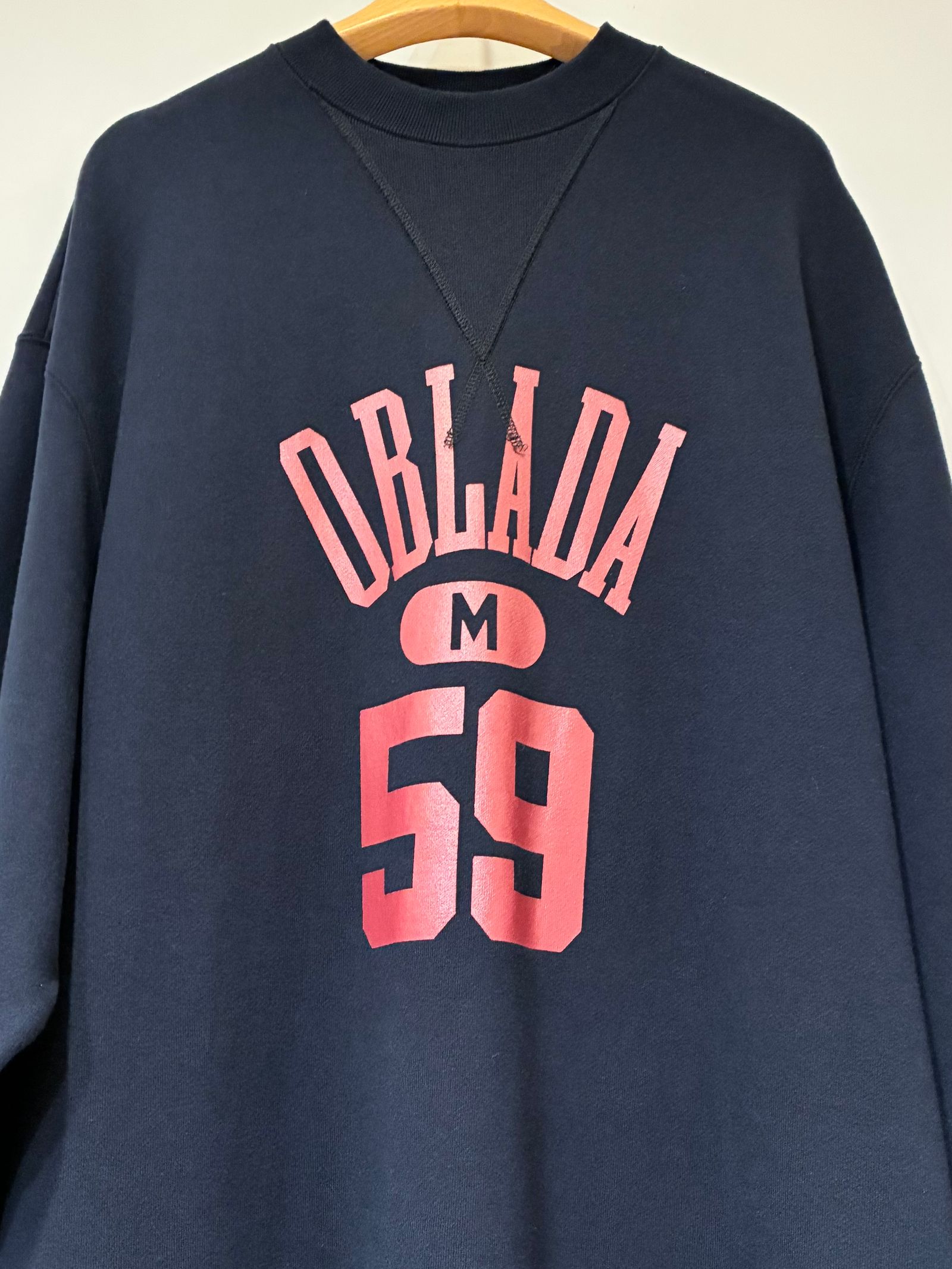 COLLEGE SWEAT DRESS / ロゴプリントスウェットワンピース / ネイビー