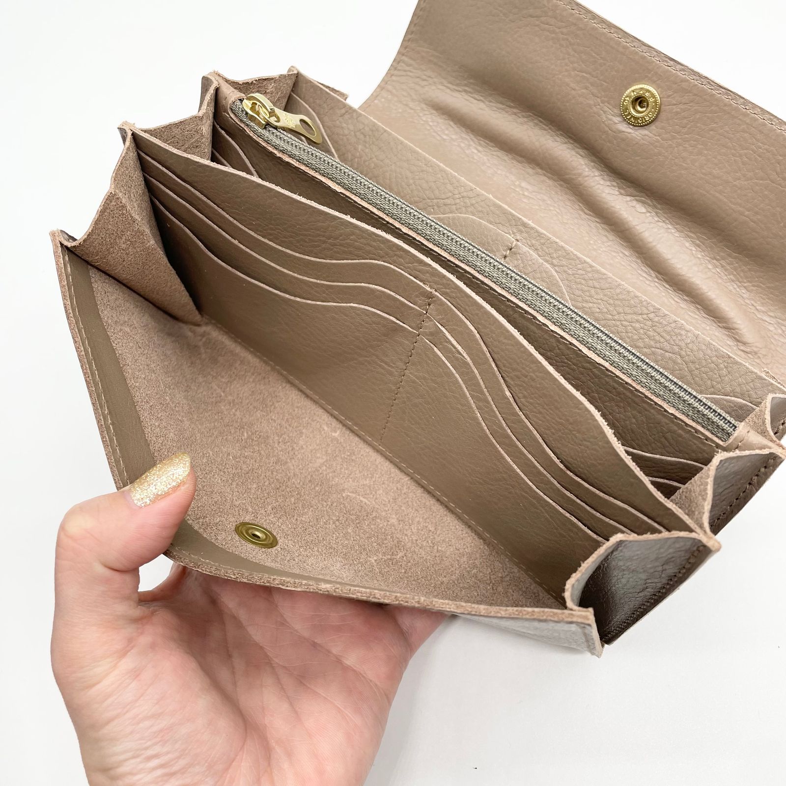 スナップボタン長財布