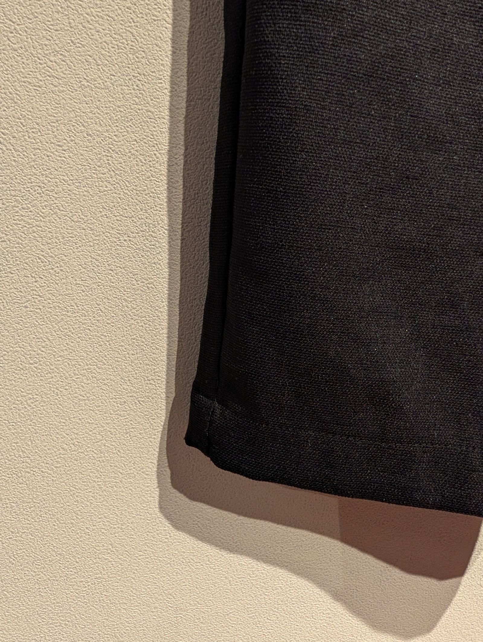 リネンライクイージーパンツ / テーパードパンツ / ブラック