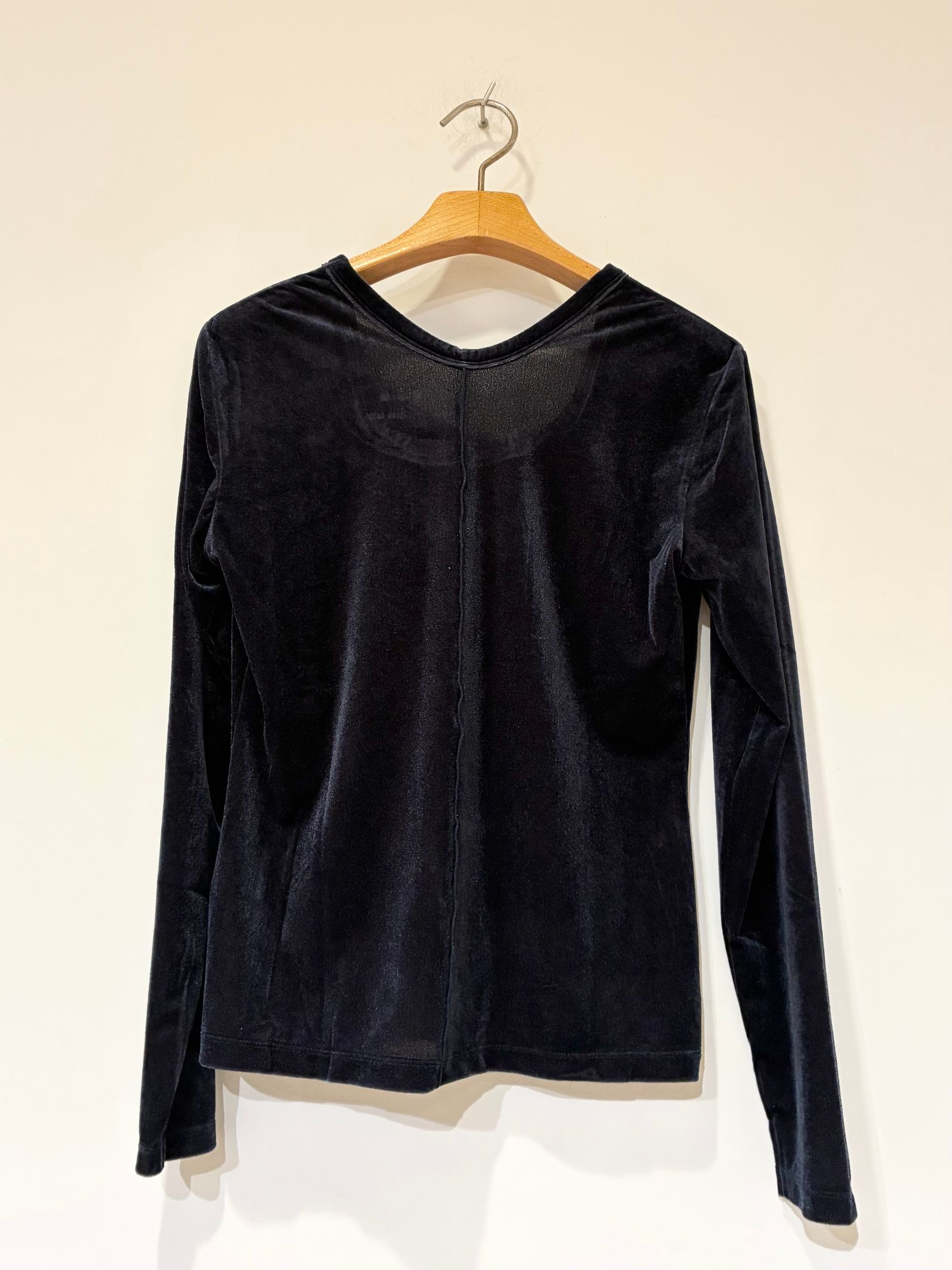 シアーベロア 長袖Tシャツ / ネイビー