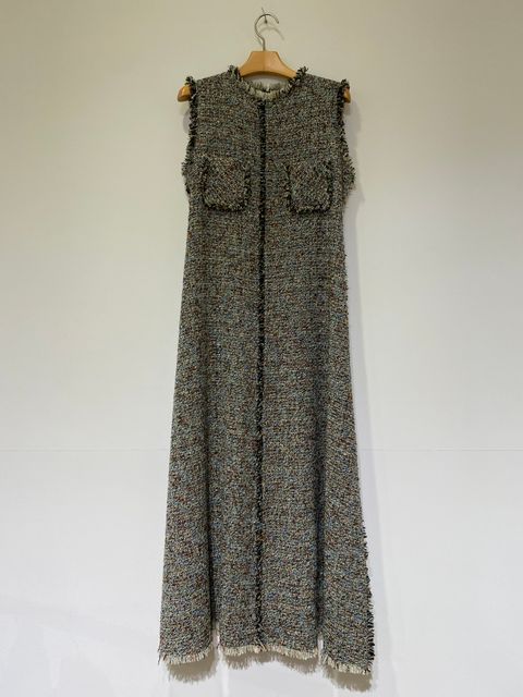 KASURI Classic Tweed Dress in Other greed international ツイードドレス ツイードワンピース