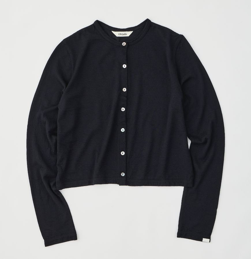 WOOL CARDIGAN / シアーカーディガン / ブラック