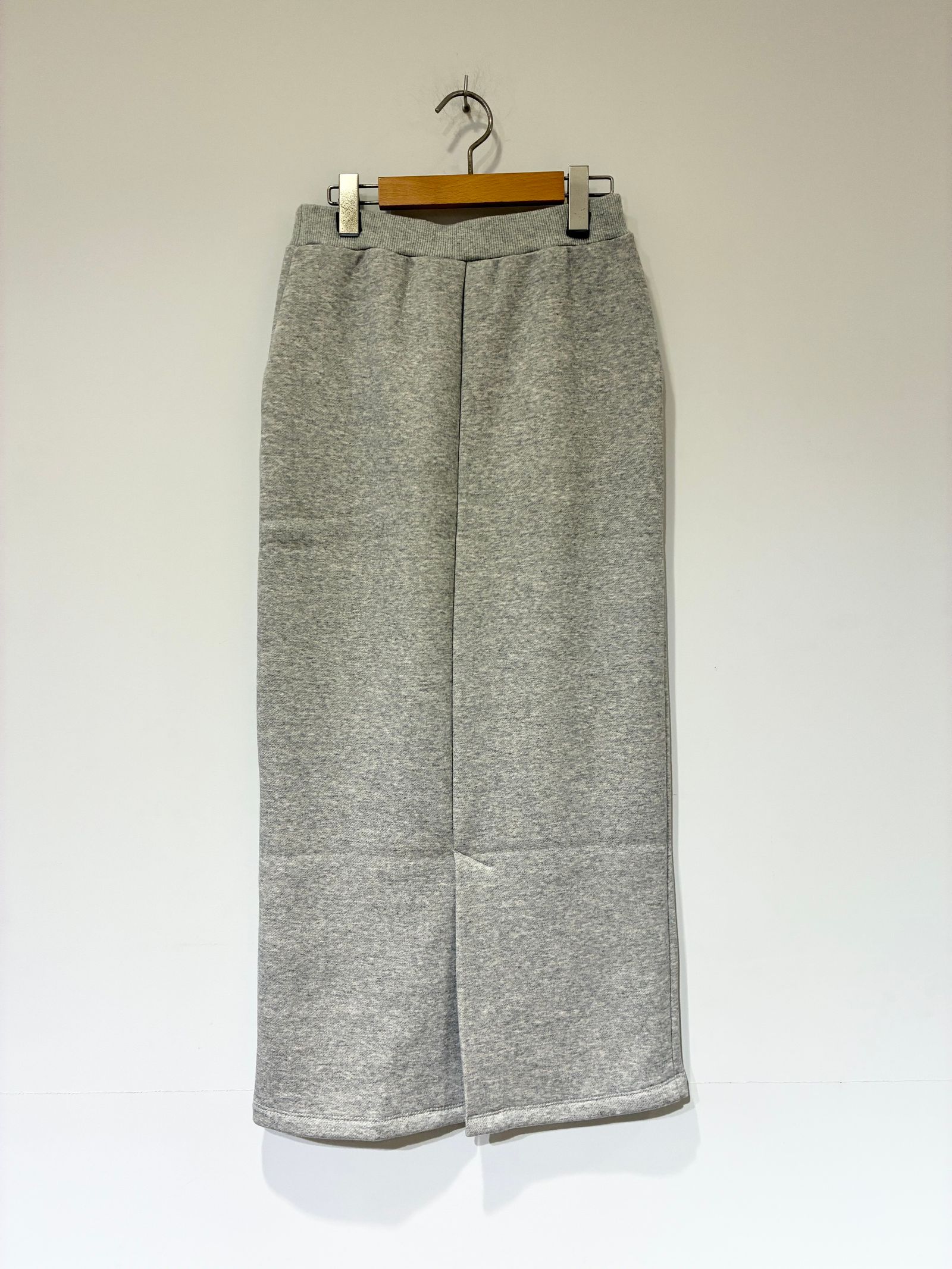 シルキーテリー スカート / 裏起毛タイトスカート / グレー