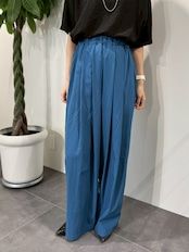 cotton nylon wide easy pants / コットンナイロンワードイージーパンツ / オリーブカーキ
