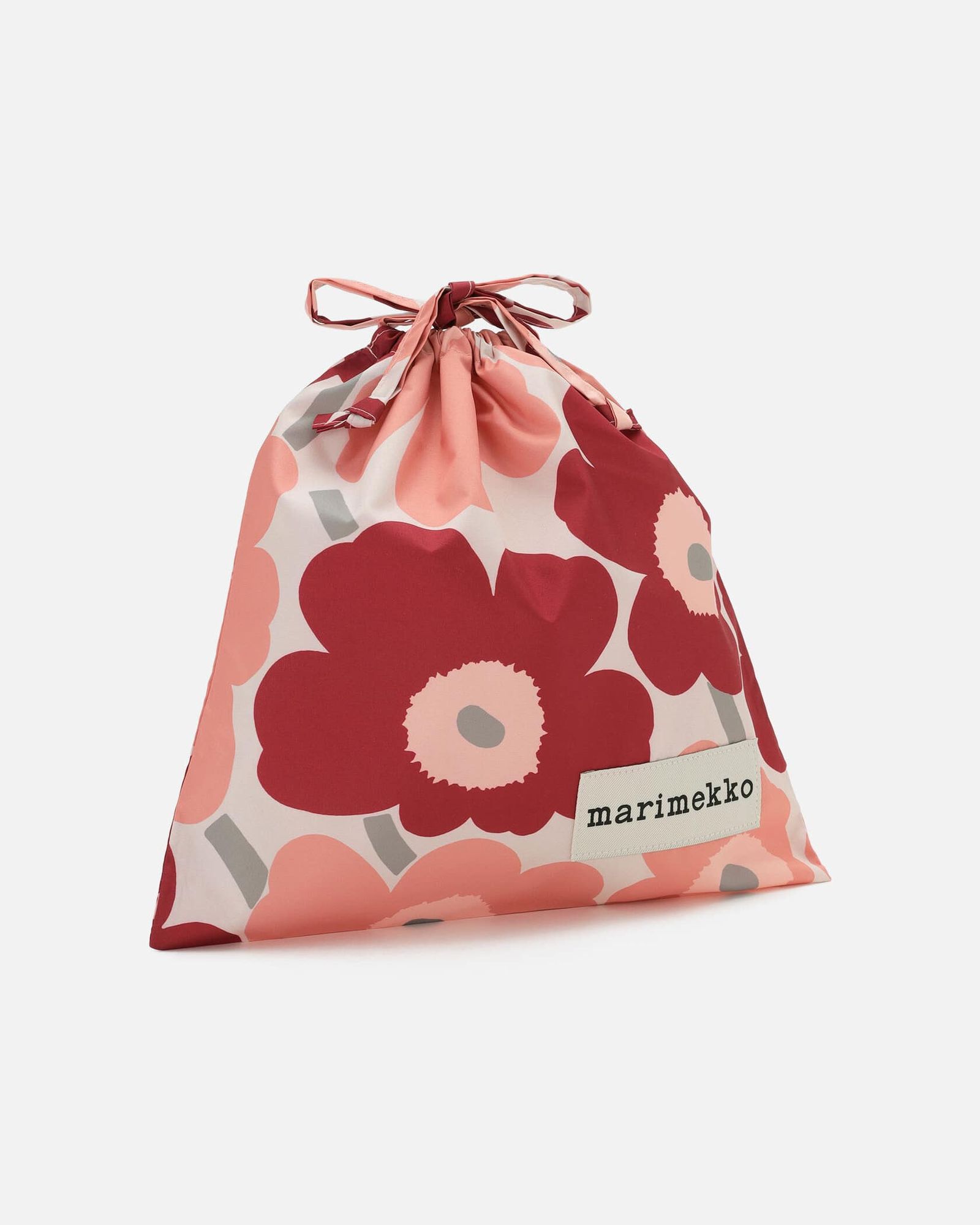 【アジア限定】 Pieni Unikko / multi purpose bag / 巾着バッグ / レッド / ピンク