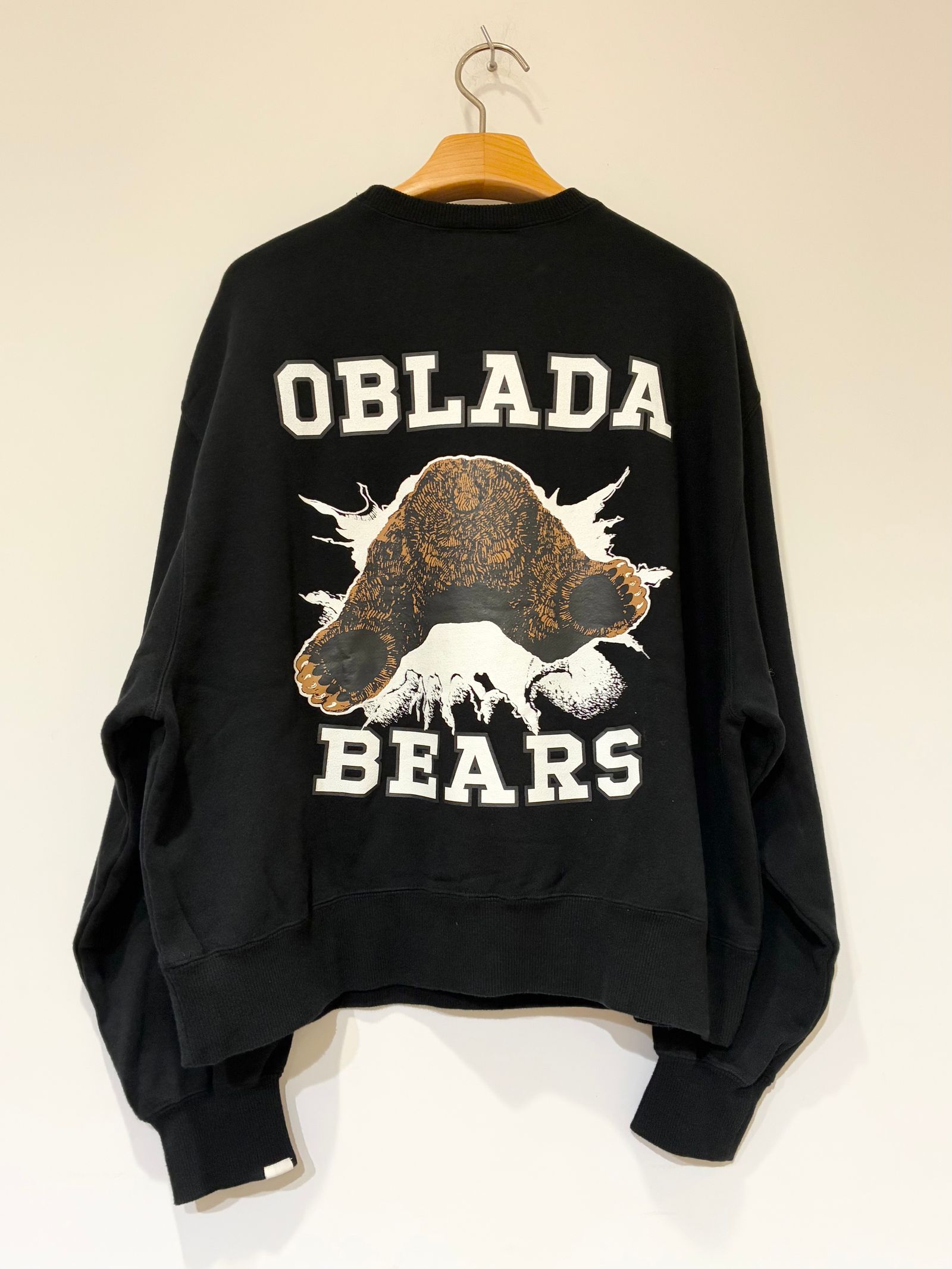 BEARS SWEAT / 熊プリントスウェット / ブラック