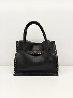 MIRO / スタッズ付き2wayレザートートバッグ / ブラック