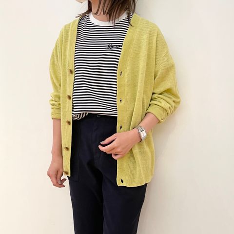 梅雨にも活躍!MACPHEEのリネンカーディガン