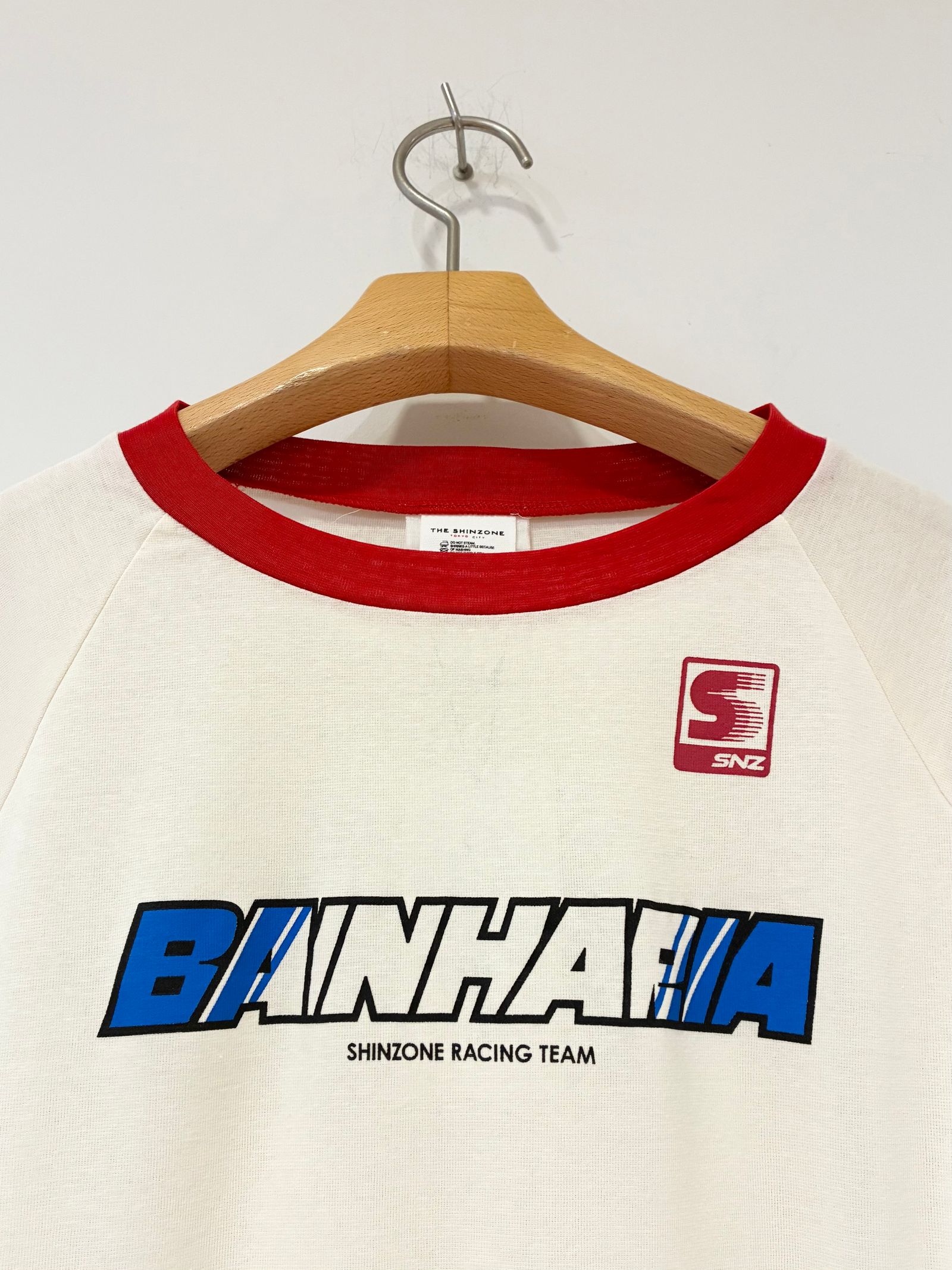 RACING LONG SLEEVE TEE / プリントTシャツ / ロンT / エクリュ / ホワイト