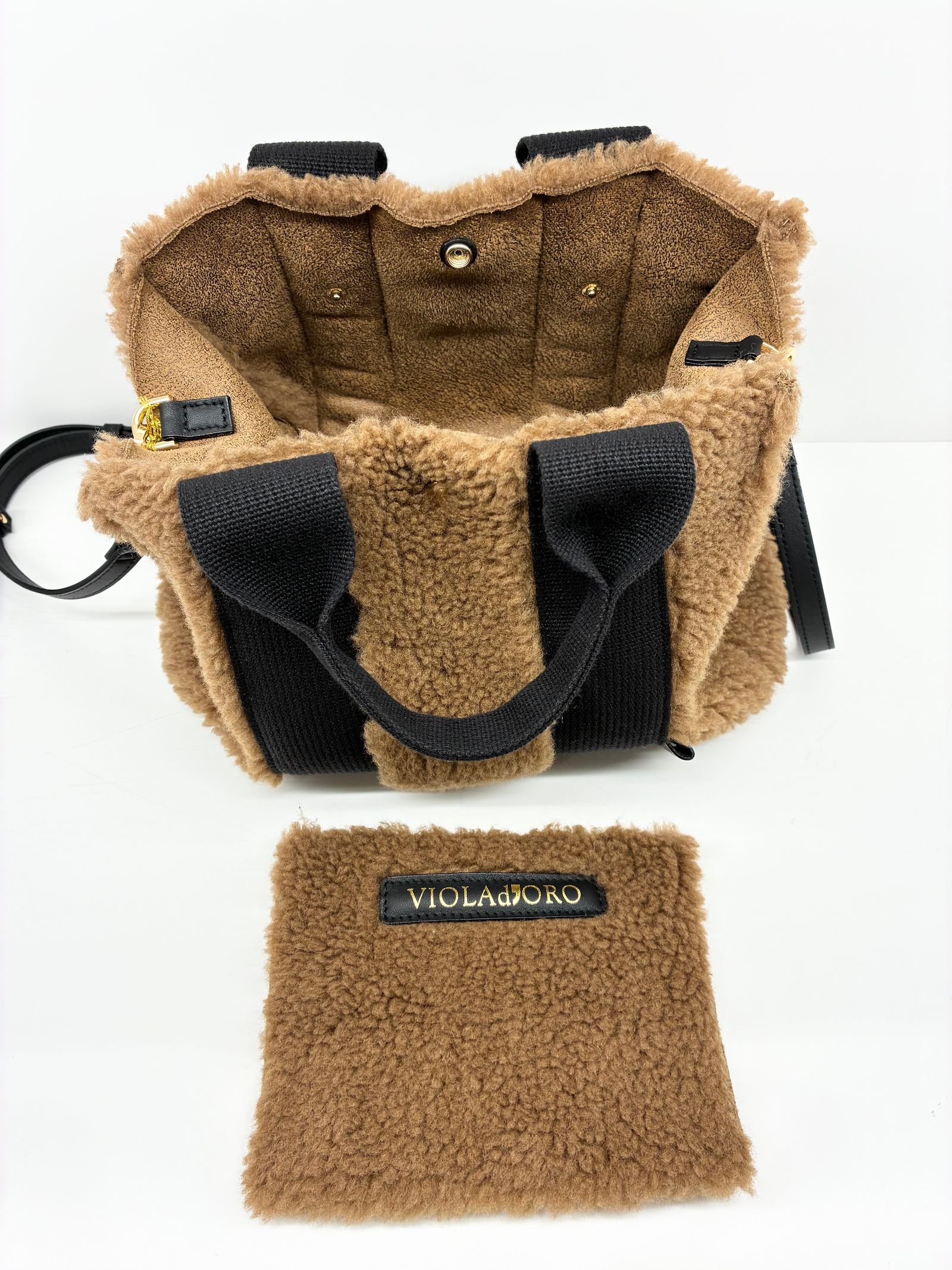 ELMO / エコムートンボアトートバッグ / ブラウン