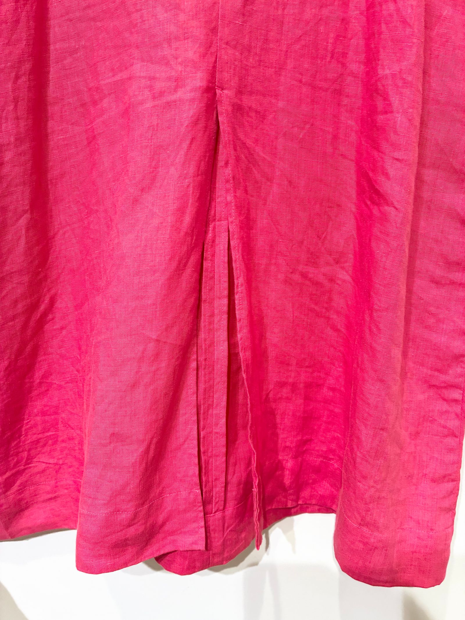 ✥限定SALE　TICCA キーネックワンピース　リネン　ピンク TICCA - リネン 2way キャミワンピース / ピンク | HALLOW's web