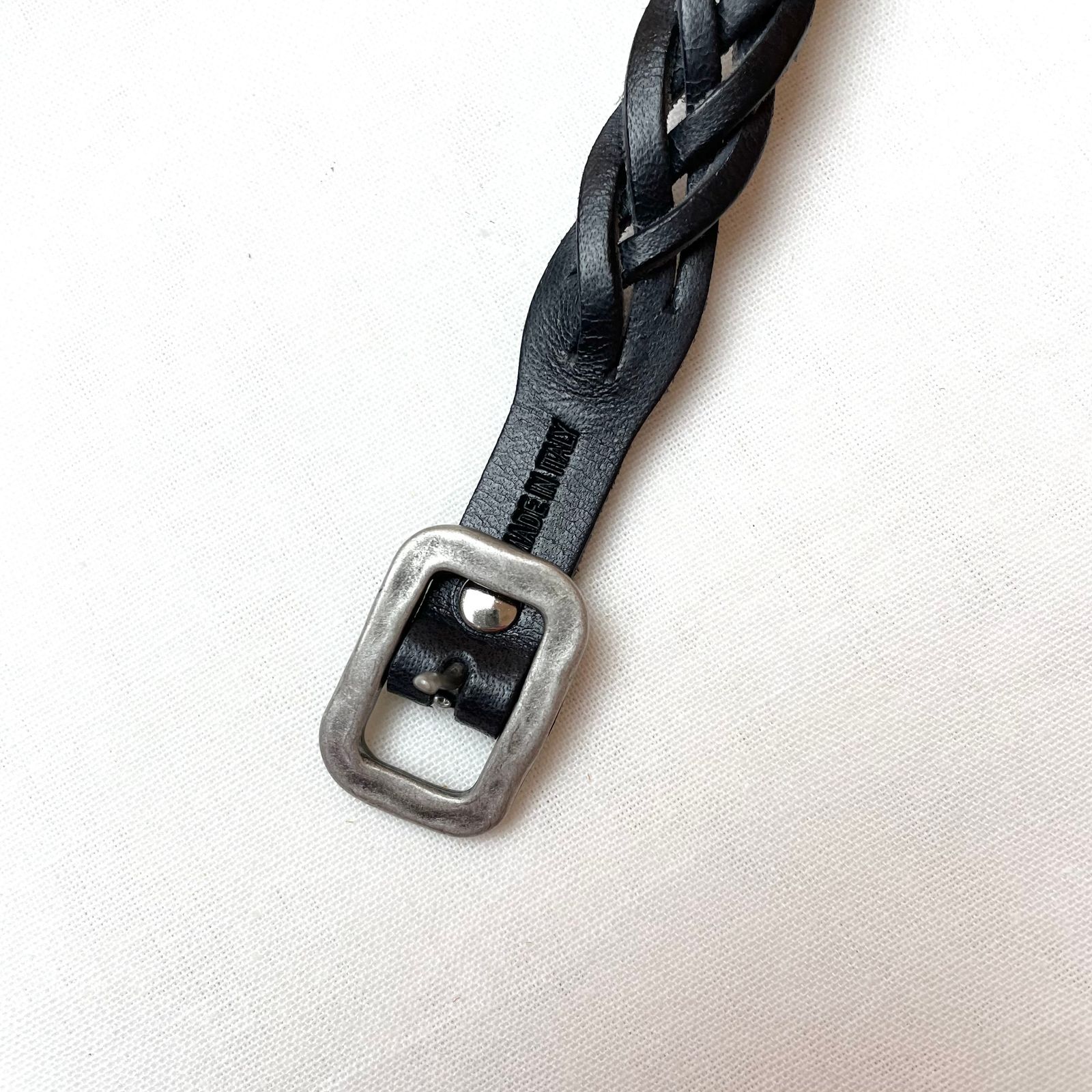 レザーメッシュブレスレット