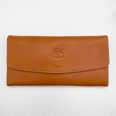 ロングウォレット/スナップボタン長財布/ヤケヌメ