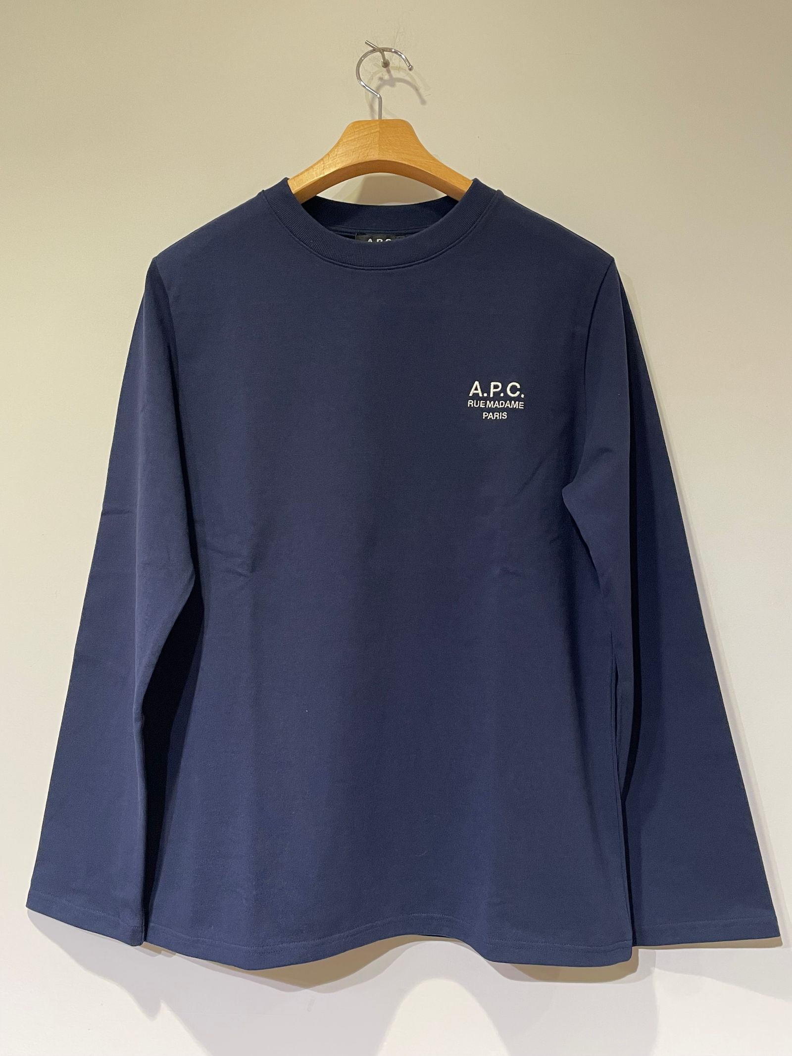 OLIVER Tシャツ / ワンポイント刺繡ロンT / ネイビー