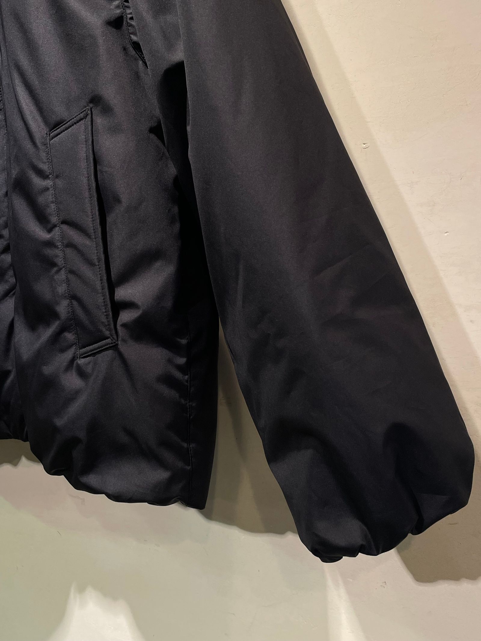 SOUTIEN COLLAR DOWN JAKET / ステンカラーダウンジャケット / ブラック