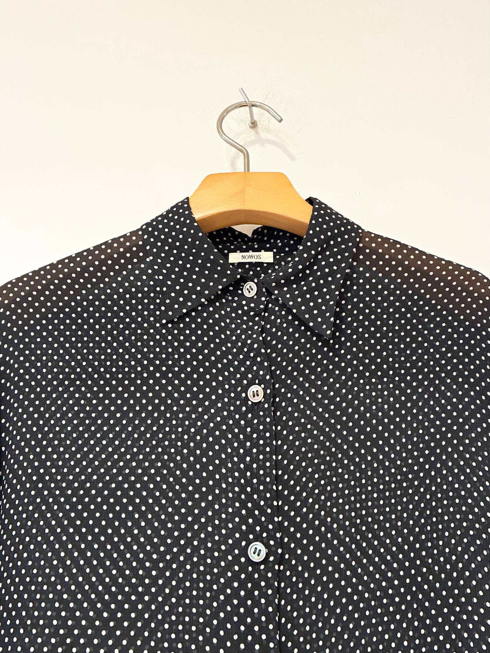 Dot Shirt / ドットシルクシャツ / ブラック