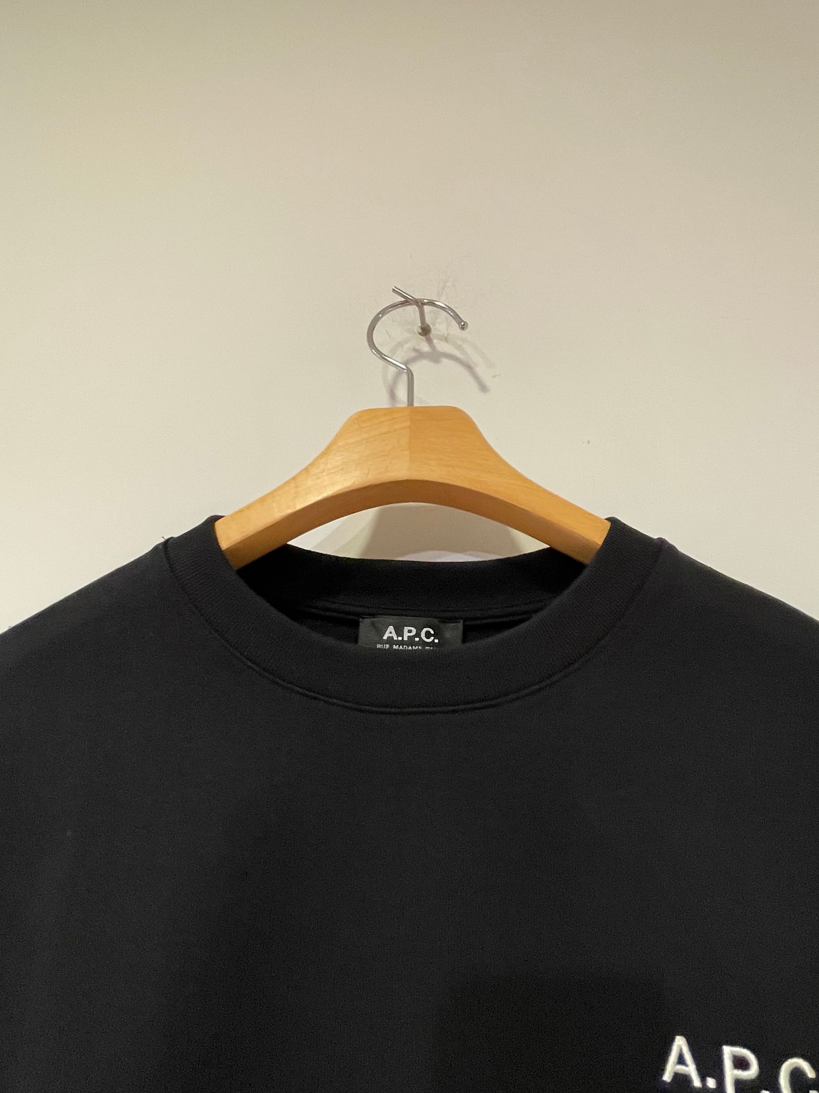 OLIVER Tシャツ / ワンポイント刺繡ロンT / ブラック