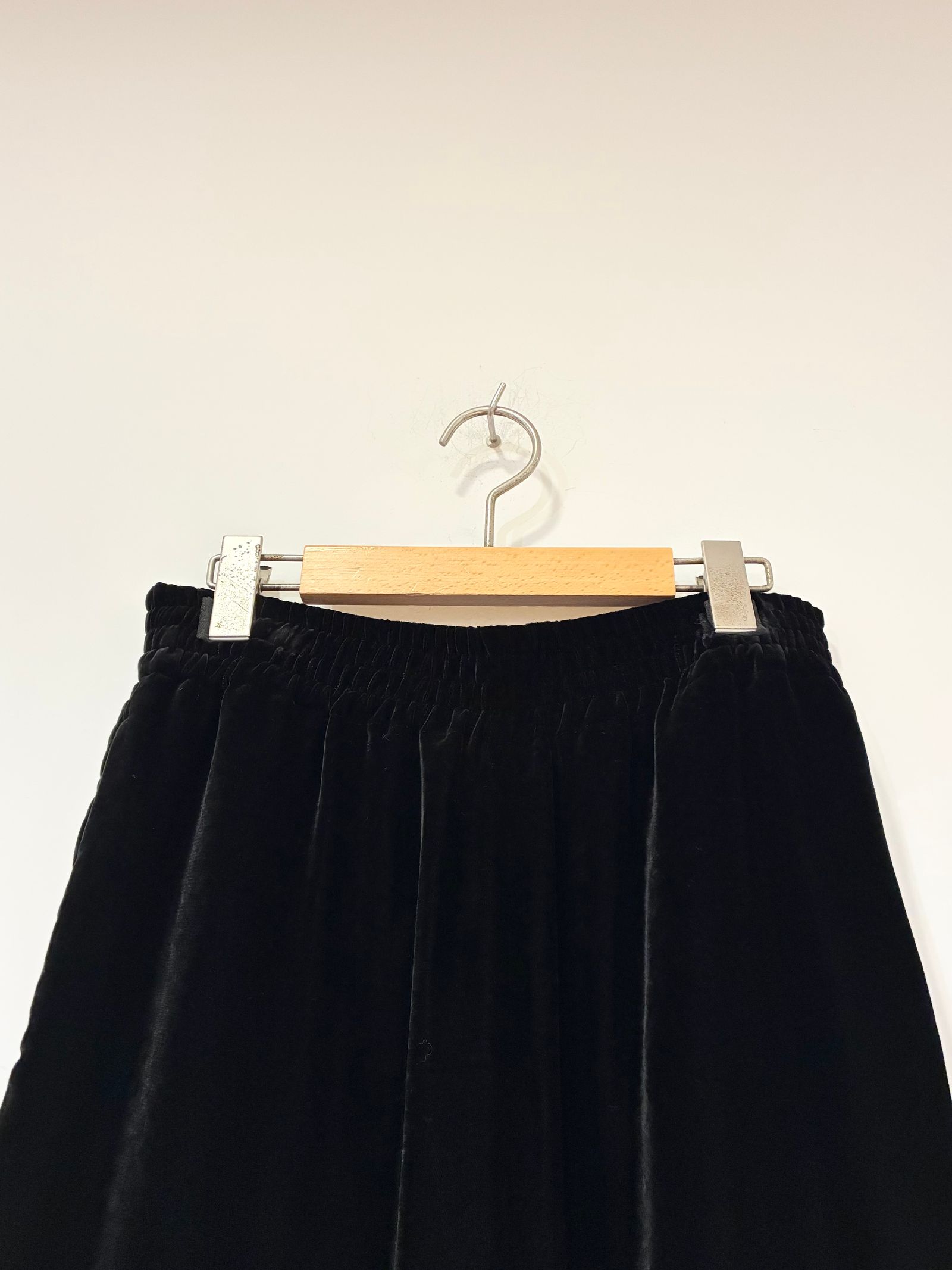 velour pants / ベロアワイドパンツ / ブラック