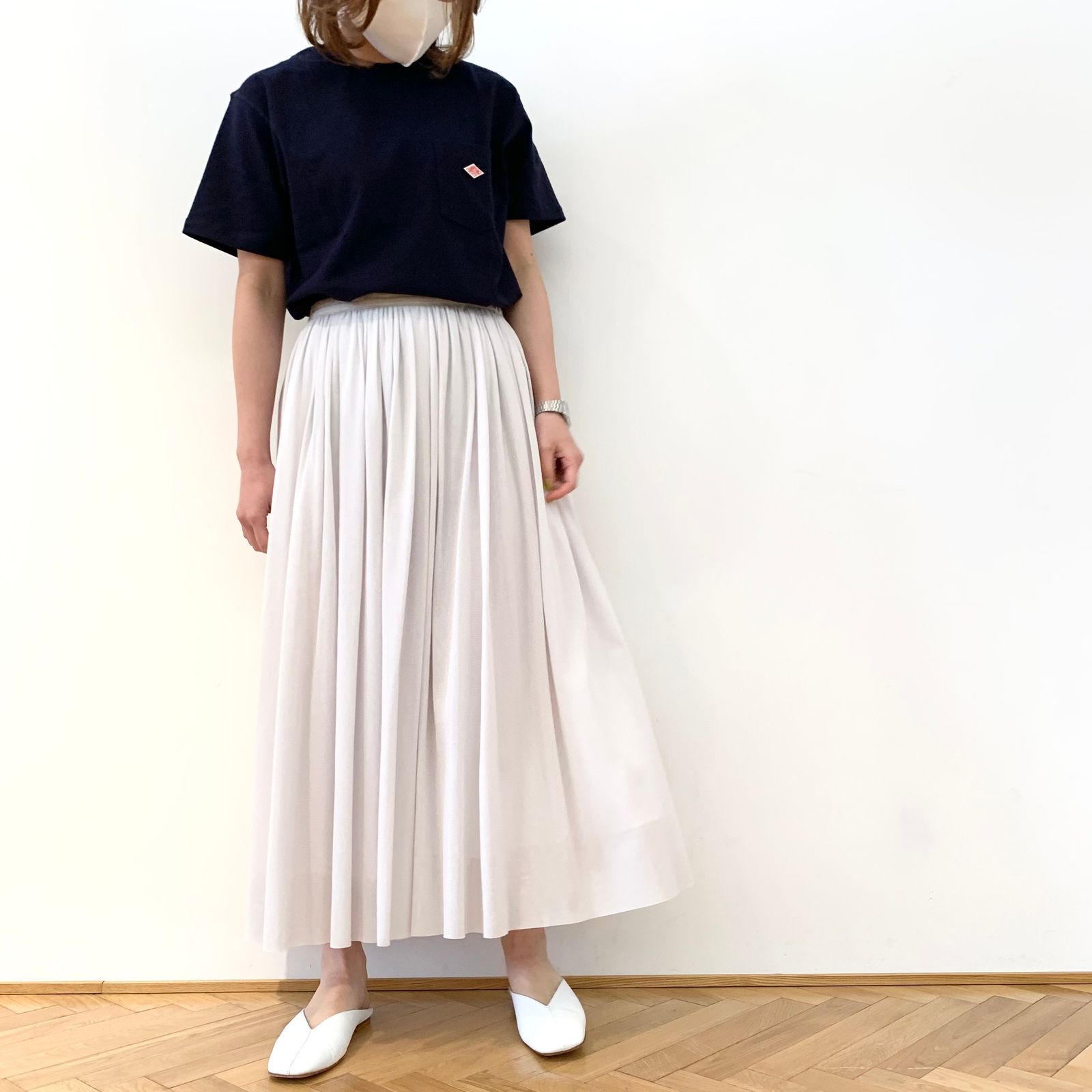 クルーネックポケットTシャツ