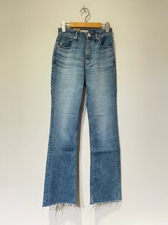 セミフレア / カットオフデニム / ブルー