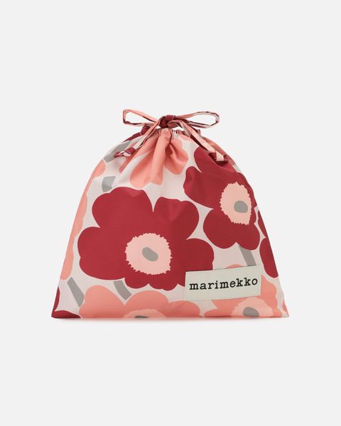 【アジア限定】 Pieni Unikko / multi purpose bag / 巾着バッグ / レッド / ピンク