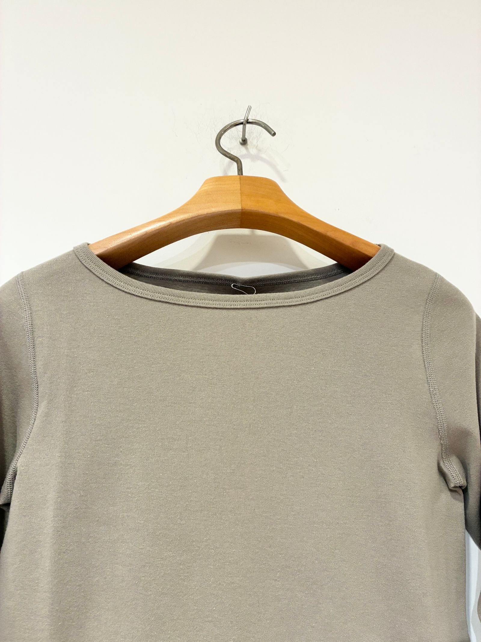 ジンジャー 七分袖 / ボートネックカットソー / ベージュ