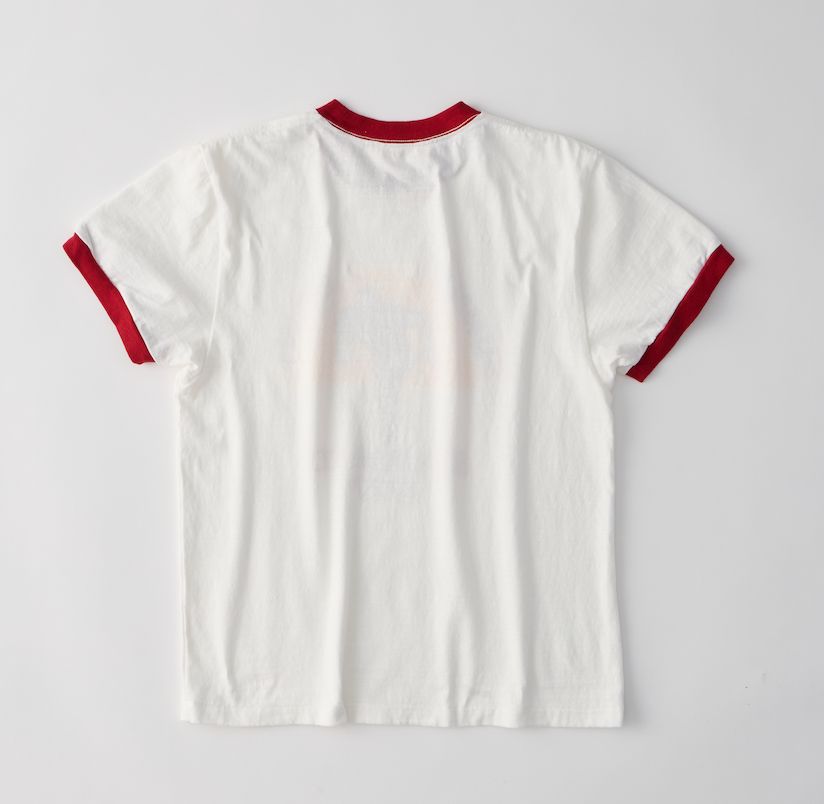 SUNNY BOWL TEE / プリントリンガーTシャツ / レッド