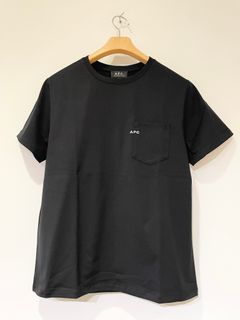刺繍入りポケットTシャツ / ワンポイントポケットTシャツ / ブラック