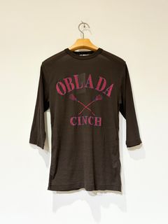 LACROSSE TEE / プリントシアーTシャツ / ブラウン
