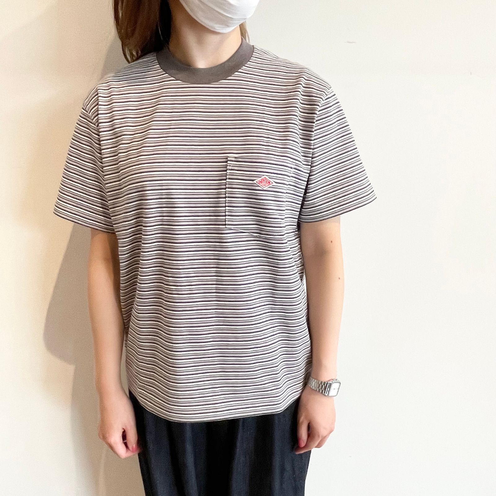 クルーネックポケットTシャツ