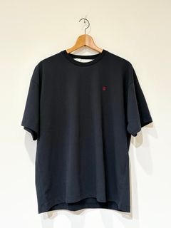 エンブロイダリーTシャツ / ワンポイント刺繍Tシャツ / ネイビー