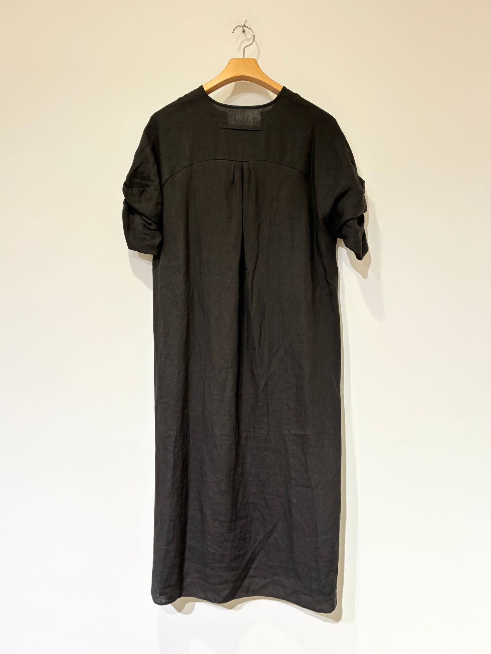 リネンツイストスリーブワンピース / ブラウン