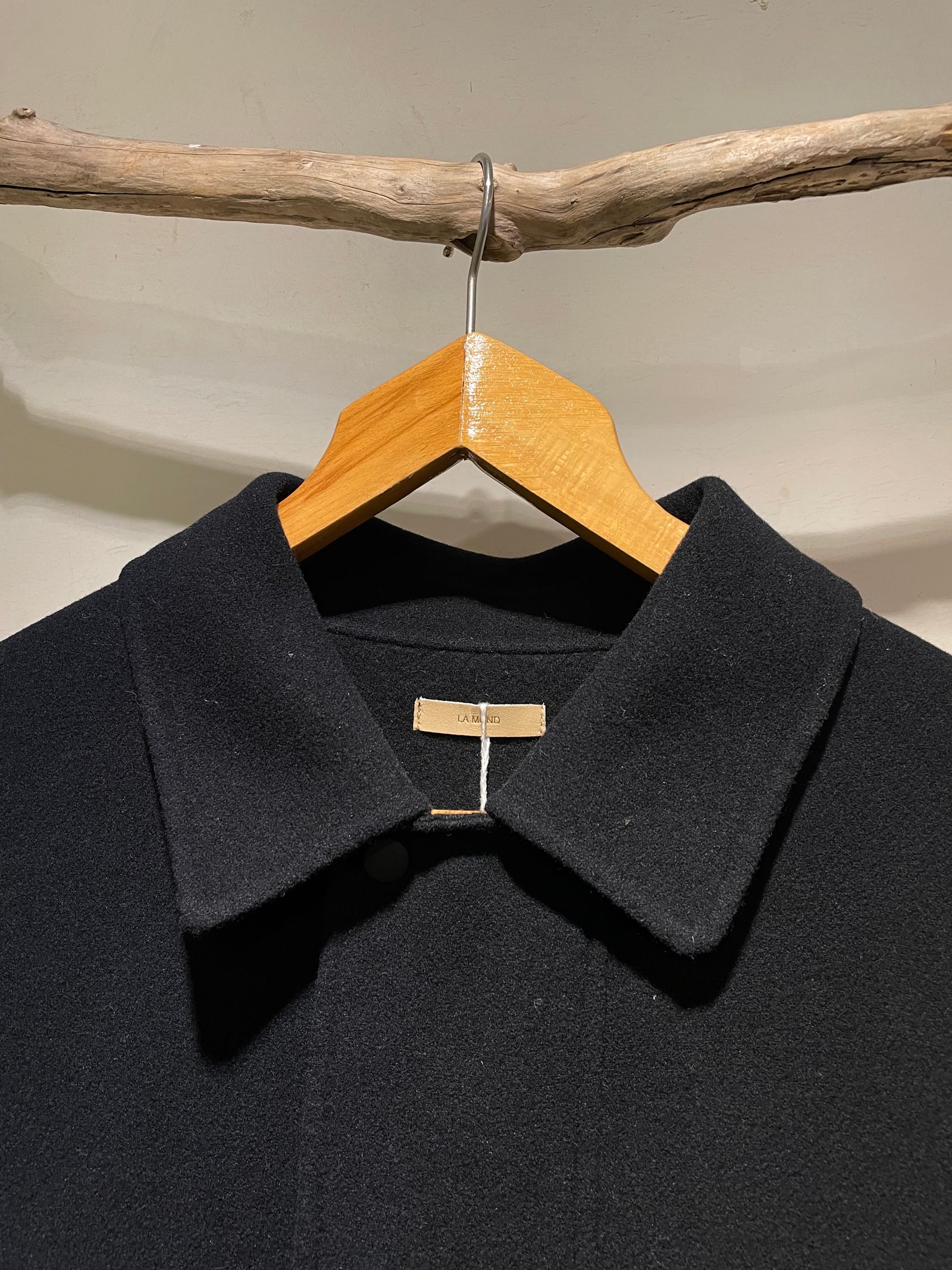 DOUBLE WEAVE WOOL BLOUSON / ウールジップブルゾン / ブラック